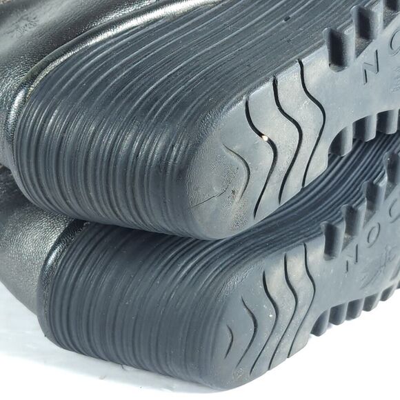 Fly London Womens Yust US9,5 EU40 Metallic Gray Leather Zip Wedge Riding Boots - Picture 16 of 16